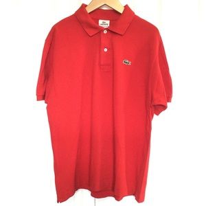 Lacoste Polo Red sz 6 (XL)
